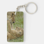 Leeuwenwelp spelen sleutelhanger (achterkant)