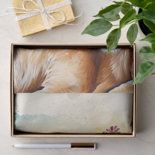 Leeuwenwelp Wildflower Waterverf Decoupage Tissuepapier (Geschenk)