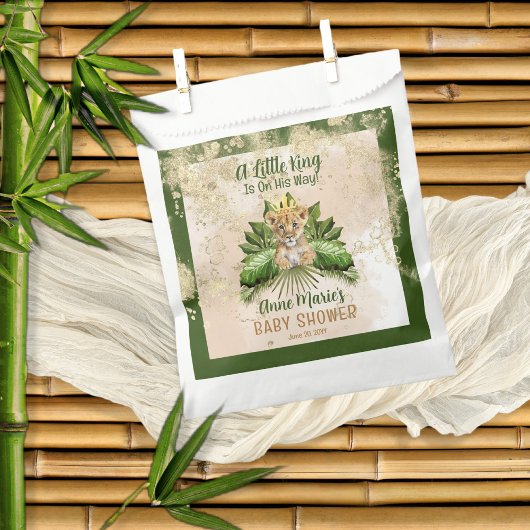 Leeuwenwelpje Een koningsje is op weg naar het Bab Bedankzakje