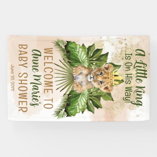 Leeuwenwelpje Een koningsje is op weg naar het Bab Spandoek (Horizontaal)