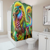 Leeuwenwezen Douchegordijn (In situ)