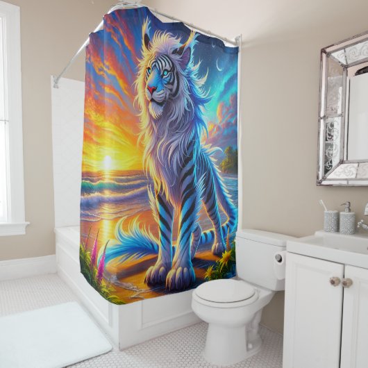 Leeuwenwezen Douchegordijn (In situ)