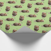 Leeuwenwoede Inpakpapier (Groen) (Hoek)