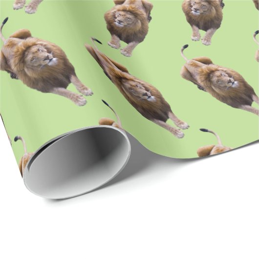 Leeuwenwoede Inpakpapier (Groen) (Rol Hoek)