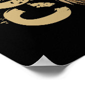 Leeuwhoofd Koel motivatie poster afdrukken (Hoek)