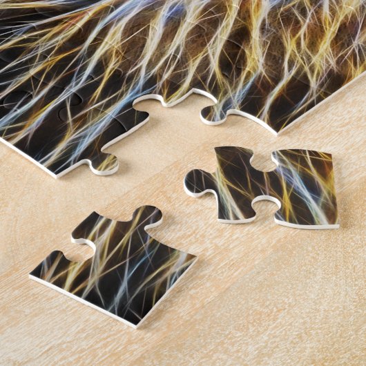 Leeuwhoofd stromend fracalius legpuzzel (Zijkant)