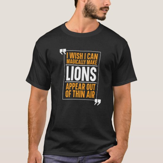 Leeuwin Afrika Safari Predator Magische Big Cat Pr T-shirt (Voorkant)