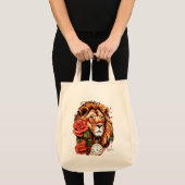 Leeuwin Grace: Tattoo-stijl Roos Grocery Tas (Voorkant (product))