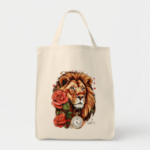 Leeuwin Grace: Tattoo-stijl Roos Grocery Tas