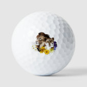 Leeuwin Leeuw Bloem Groen Golfballen (Voorkant)