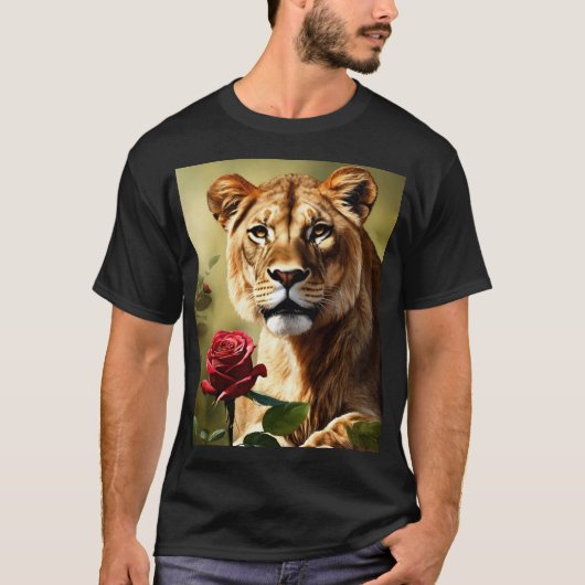Leeuwin & Roos Realisme Tattoo Design T-shirt (Voorkant)