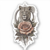 Leeuwin & Roos Sticker (Voorkant)