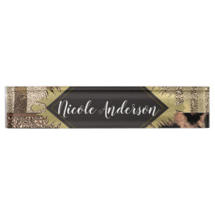 Leeuwin Safari Chic Jungle Glam Moderne Trend Naambordje