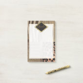 Leeuwin Safari Chic Jungle Glam Moderne Trend Post-it® Notes (Op bureau)