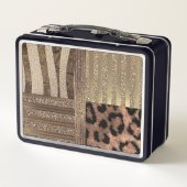 Leeuwin Safari Chic Jungle Goud Moderne Glans (Achterkant)