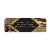 Leeuwin Safari Chic Oerwoud Glam Modern Wedding Etiket (Voorkant)