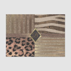 Leeuwin Safari Jungle Glam Moderne Gouden Glitters Tissuepapier