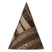 Leeuwin Safari Oerwoud Glam Modern Gold Sparkle Feesthoedjes (Links)