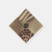 Leeuwin Safari Oerwoud Glam Modern Gold Sparkle Servetten (Hoek)