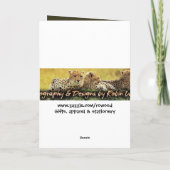 Leeuwin - safari wenskaarten kaart (Achterkant)