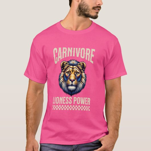 Leeuwin Zero Carb Lion Diet Carnivoor T-shirt (Voorkant)