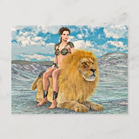 Leeuwinnekas Fantasie Briefkaart (Voorkant)