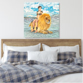 Leeuwinnekas Fantasie Canvas Afdruk (Insitu (Slaapkamer))