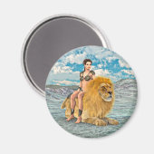 Leeuwinnekas Fantasie Magneet (Voorkant / Achterkant)