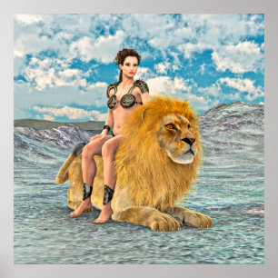Leeuwinnekas Fantasie Poster