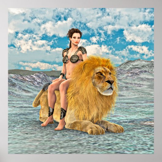 Leeuwinnekas Fantasie Poster (Voorkant)