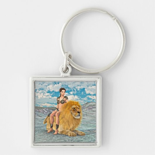 Leeuwinnekas Fantasie Sleutelhanger (Voorkant)