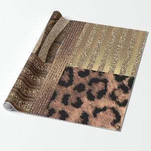 Leeuwinnen Goud Glam Safari Jungle Chic Modern Fee Cadeaupapier