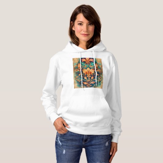 Leeuwin's Roos Tattoo schets Hoodie (Voorkant volledig)