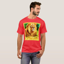Leeuwkoning in het bos. Bestel nu T-shirt