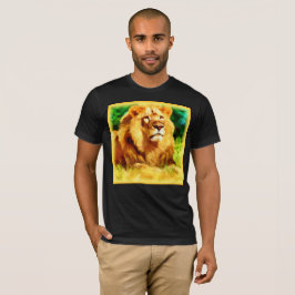 Leeuwkoning in het bos. Bestel nu T-shirt