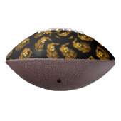 Leeuwkoppen op zwart, american football (Gedraaid 270)