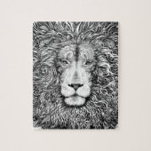 Leeuwnest zwart-wit legpuzzel (Verticaal)