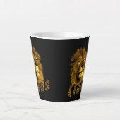 Leeuwse Logo met leeuwen, Latte Mok (Voorkant)