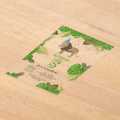 Leeuwse Oerwoud die op zaterdag partij is Acryl Uitnodigingen (Laagn)