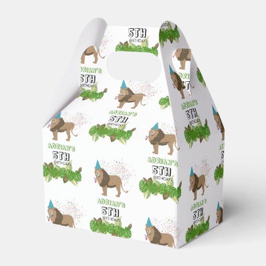 Leeuwse Oerwoud die op zaterdag partij is Bedankdoosjes (Achterkant)