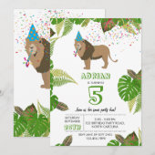 Leeuwse Oerwoud die op zaterdag partij is Kaart (Voorkant / Achterkant)