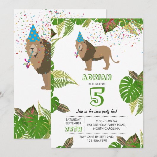 Leeuwse Oerwoud die op zaterdag partij is Kaart (Voorkant / Achterkant)