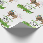 Leeuwse Oerwouden partydieren op zaterdag Cadeaupapier (Hoek)