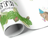 Leeuwse Oerwouden partydieren op zaterdag Cadeaupapier (Rol Hoek)