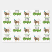 Leeuwse Oerwouden partydieren op zaterdag Inpakpapier Vel (Voorkant)