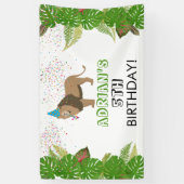 Leeuwse Oerwouden partydieren op zaterdag Spandoek (Verticaal)