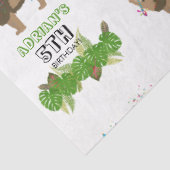 Leeuwse Oerwouden partydieren op zaterdag Tissuepapier (Detail)