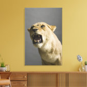 Leeuwse roker 2 canvas afdruk (Insitu (Woonkamer))