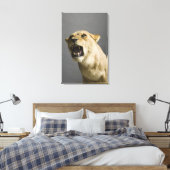 Leeuwse roker 2 canvas afdruk (Insitu (Slaapkamer))