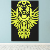 LeeuwUil Canvas Afdruk (Insitu (Houten vloer))
